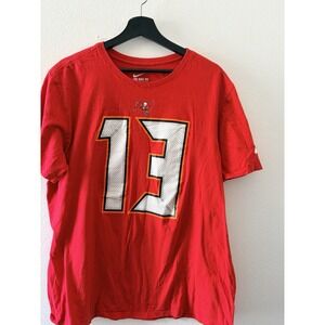 Nike Tampa Bay Buccaneers Mike Evans 13 Red T-Shirt Jersey Men's Size XL